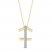 Diamond Sagittarius Necklace 1/10 ct tw 10K Yellow Gold 18"