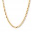 Men's Box Chain Necklace 10K Yellow Gold 22" Length
