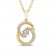 Encircled by Love Diamond Necklace 1/3 ct tw Round-cut 10K Yellow Gold 18"