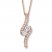 Ever Us Two-Stone Necklace 1/2 ct tw Diamonds 14K Rose Gold