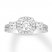 Three-Stone Diamond Ring 1-1/4 ct tw Round-cut 14K White Gold