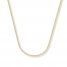 Wheat Chain Necklace 14K Yellow Gold 20" Length
