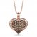 Le Vian Diamond Heart Necklace 3/8 ct tw 14K Strawberry Gold
