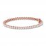 Diamond Tennis Bracelet 2 ct tw Round-cut 10K Rose Gold 7"