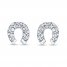 Horseshoe Earrings Sterling Silver