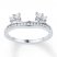 Diamond Enhancer Ring 1/3 ct tw Round-cut 10K White Gold