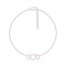 Diamond Heart Anklet Sterling Silver/10K Rose Gold