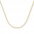 Cable Chain Necklace 14K Yellow Gold 24" Length