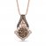 Le Vian Diamond Necklace 1-3/8 ct tw 14K Strawberry Gold 18"