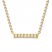 Diamond Bar Necklace 1/20 ct tw Round-cut 10K Yellow Gold 19"