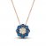 Le Vian Diamond & Sapphire Necklace 1/15 ct tw Diamonds 14K Strawberry Gold