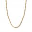 20" Textured Rope Chain 14K Yellow Gold Appx. 4.4mm
