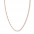 18 Curb Chain Necklace 14K Rose Gold Appx. 2.7mm