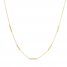 Bar Station Choker Necklace 14K Yellow Gold