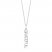 Hallmark Diamonds Grateful Necklace 1/6 ct tw Sterling Silver/10K Rose Gold 18"