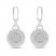 Diamond Earrings 3/8 ct tw Round-cut Sterling Silver