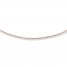Adjustable Necklace 14K Rose Gold 20" Length