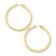 Hoop Earrings 14K Yellow Gold 40mm
