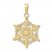 Snowflake Charm 14K Yellow Gold