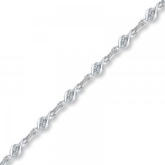 Diamond Bracelet 1/5 Carat tw Sterling Silver