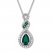 Lab-Created Emerald Necklace Sterling Silver
