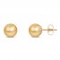Ball Stud Earrings 14K Yellow Gold 8mm