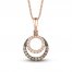Le Vian Diamond Necklace 1/2 ct tw Diamonds 14K Strawberry Gold 18"