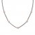 Diamond Choker Necklace 3/4 ct tw 10K Rose Gold/Stainless Steel