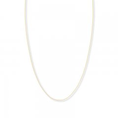 Adjustable 22" Box Chain 14K Yellow Gold Appx. .8mm