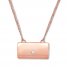Emmy London Clutch Necklace with Diamond Accent 10K Rose Gold