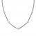 Diamond Choker Necklace 3/4 cttw 10K White Gold/Stainless Steel