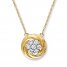 Diamond Necklace 1/4 ct tw Round-cut 10K Yellow Gold