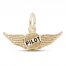 Pilot Wings Charm 14K Yellow Gold